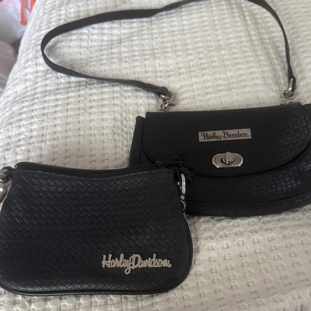 Harley-Davidson Black Crossbody Bag Set